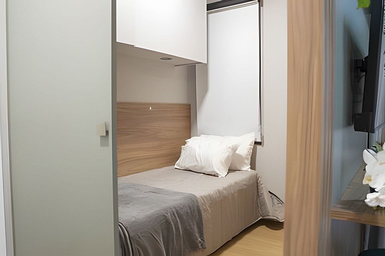 APTO 2Q Moderno Estrutura Completa com Piscina