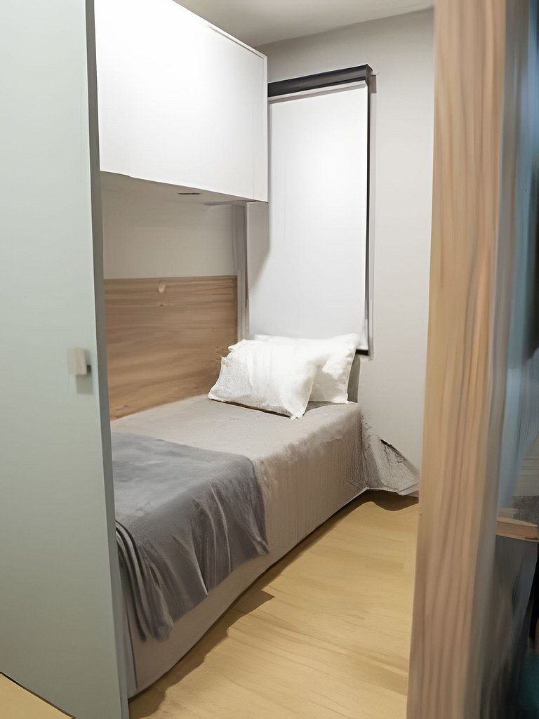 APTO 2Q Moderno Estrutura Completa com Piscina