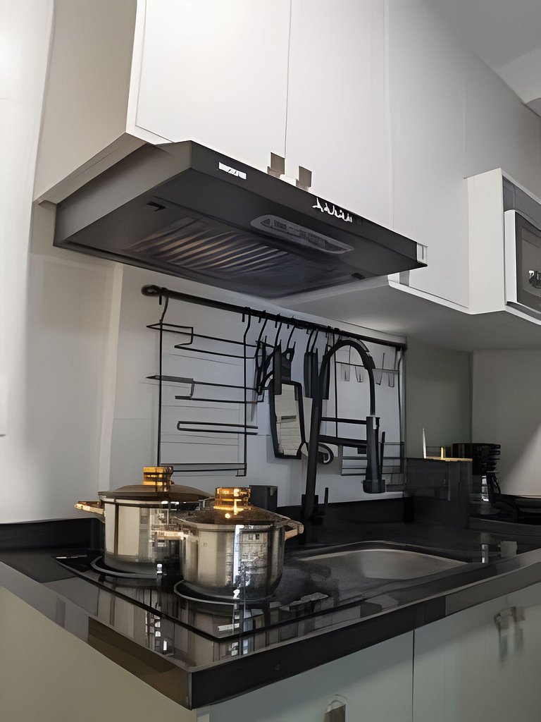 APTO 2Q Moderno Estrutura Completa com Piscina