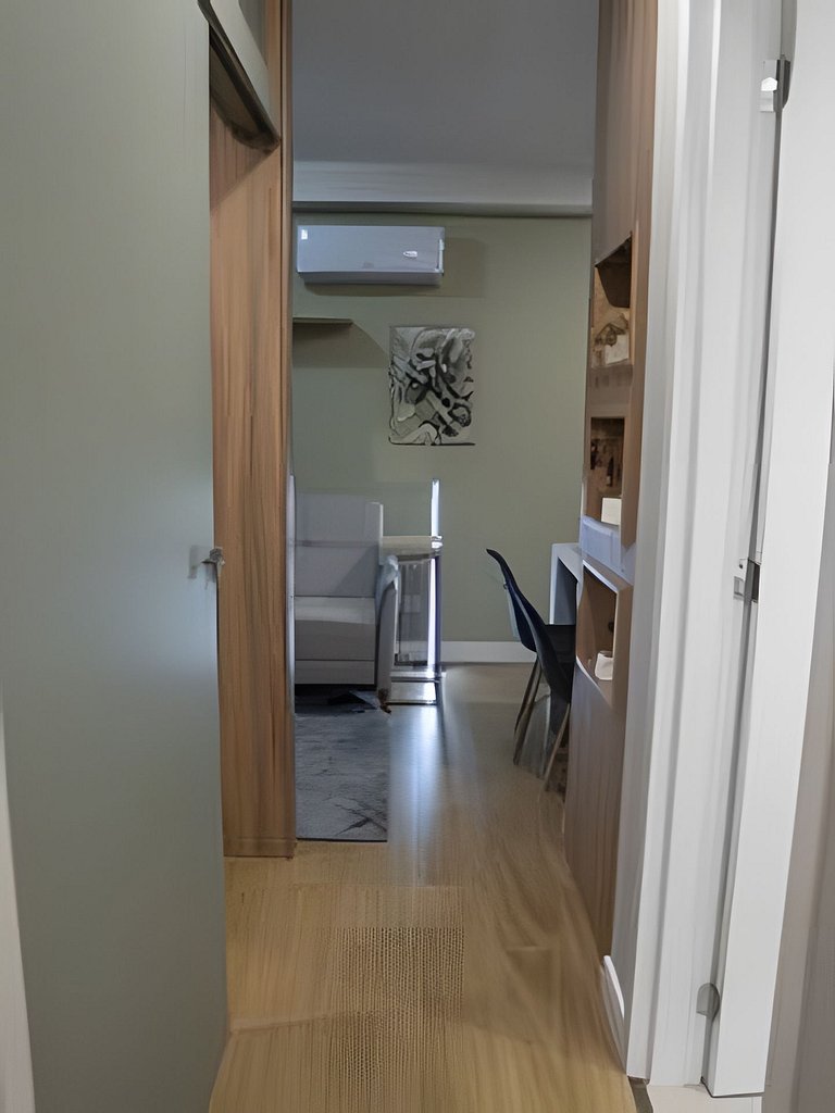 APTO 2Q Moderno Estrutura Completa com Piscina