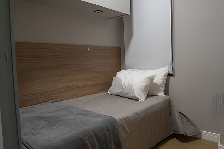 APTO 2Q Moderno Estrutura Completa com Piscina