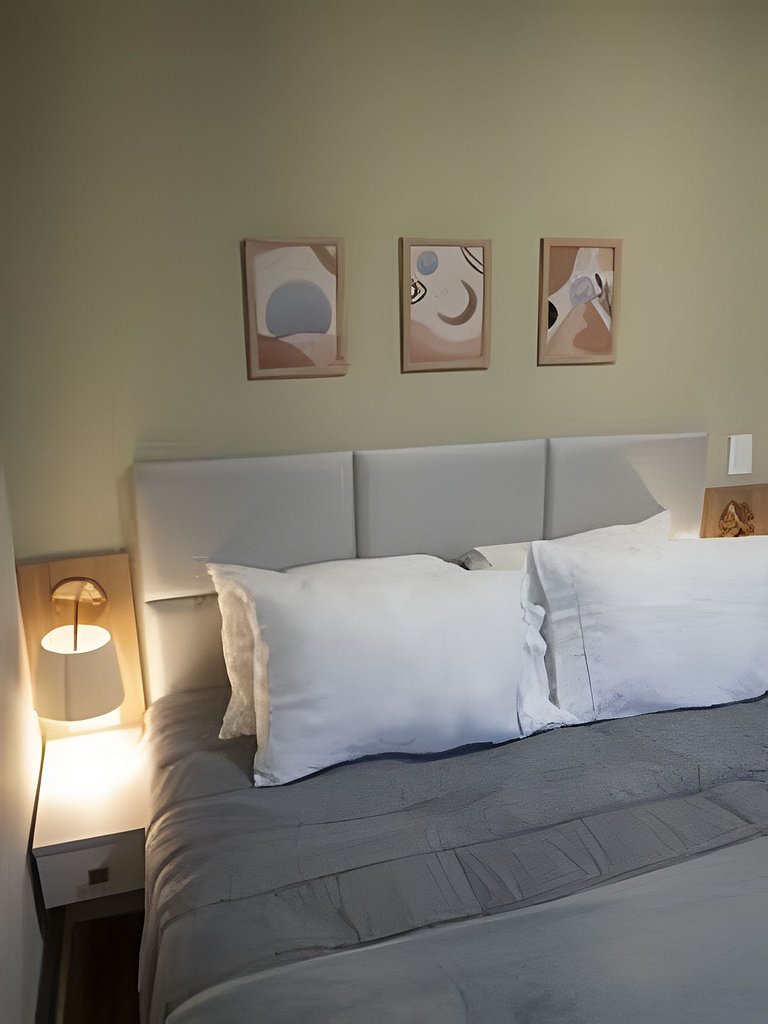 APTO 2Q Moderno Estrutura Completa com Piscina