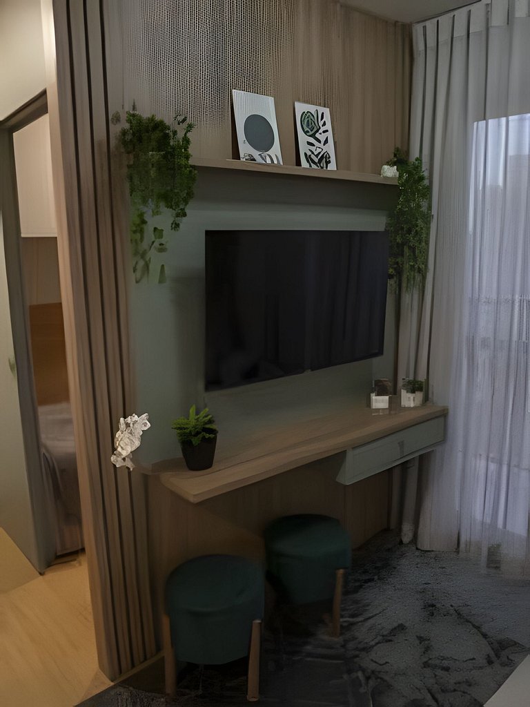 APTO 2Q Moderno Estrutura Completa com Piscina