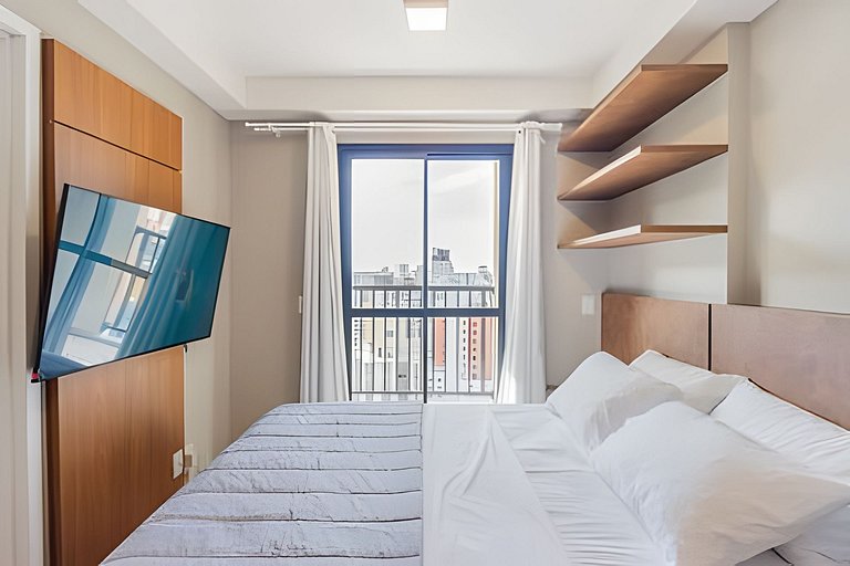 Centro Premium | Ar, Piscina e Amplo Coworking