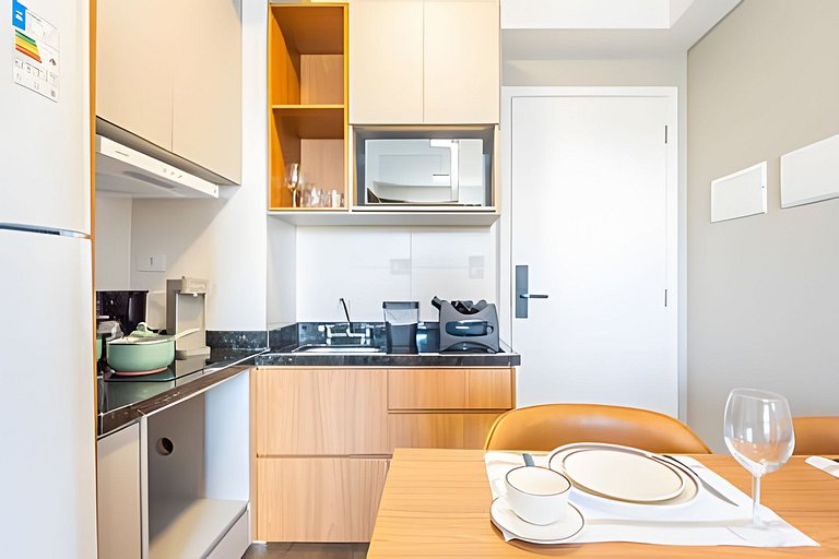 Centro | Charmoso Studio com Piscina Aquecida