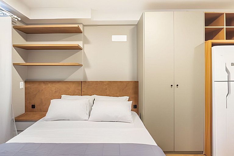 Centro | Charmoso Studio com Piscina Aquecida