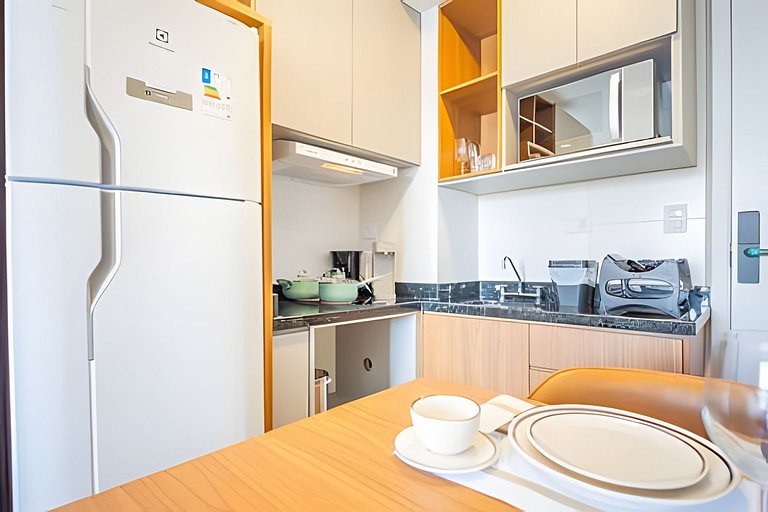 Centro | Charmoso Studio com Piscina Aquecida