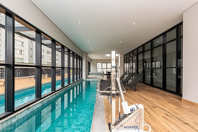 Centro | Charmoso Studio com Piscina Aquecida