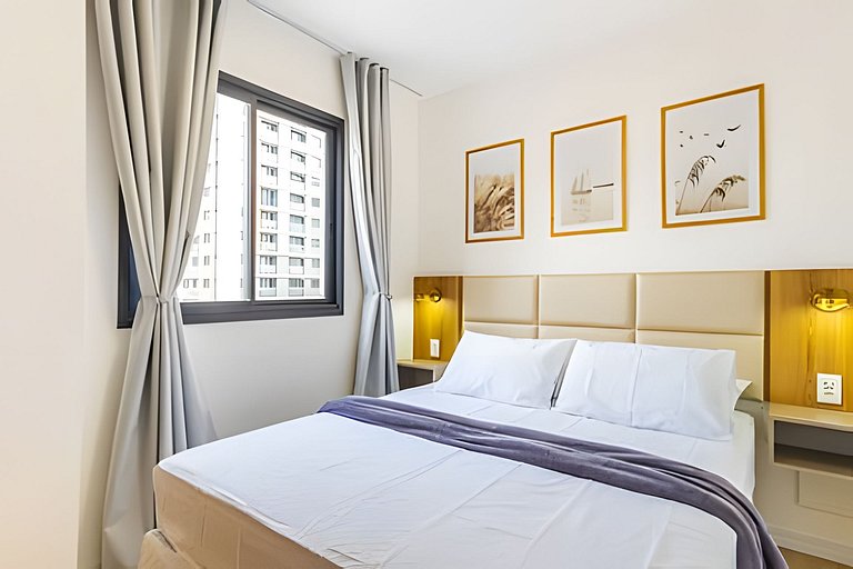 Centro | Studio novo em condomínio completo