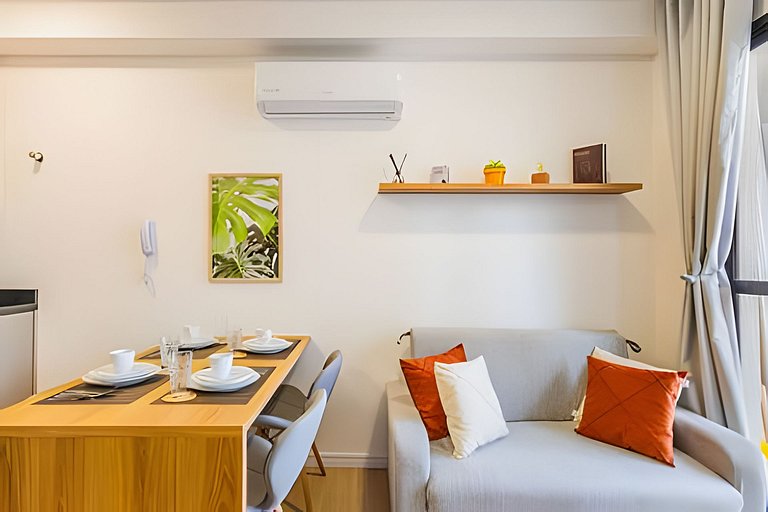 Centro | Studio novo em condomínio completo