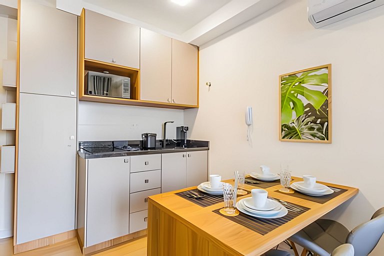 Centro | Studio novo em condomínio completo