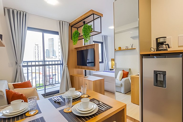 Centro | Studio novo em condomínio completo