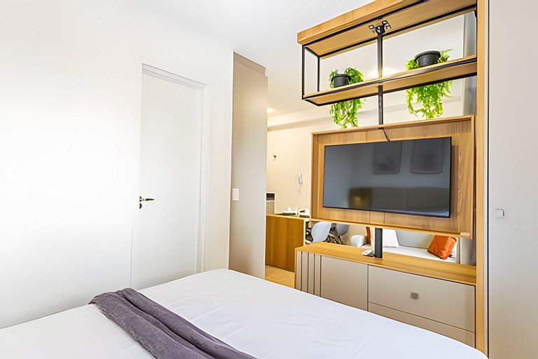 Centro | Studio novo em condomínio completo