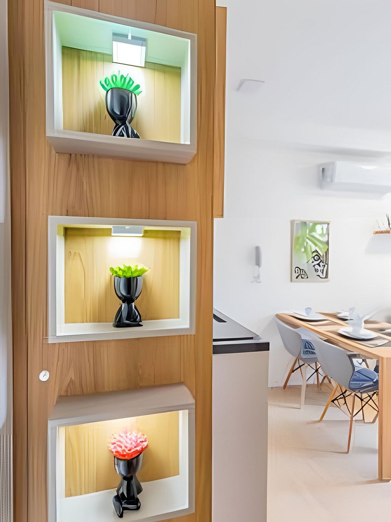 Centro | Studio novo em condomínio completo