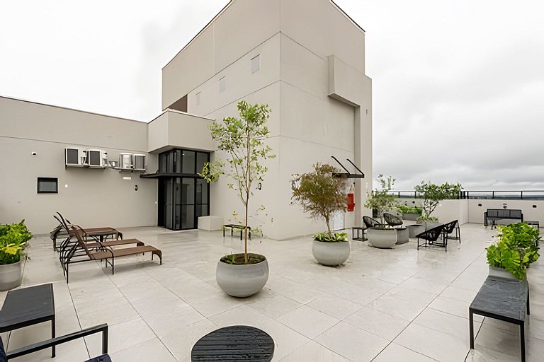 Centro | Studio novo em condomínio completo