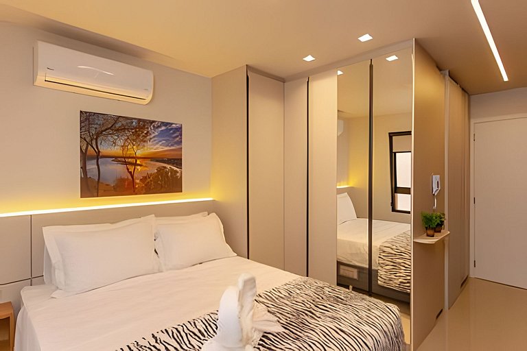 Studio Moderno com Área de Lazer Completa