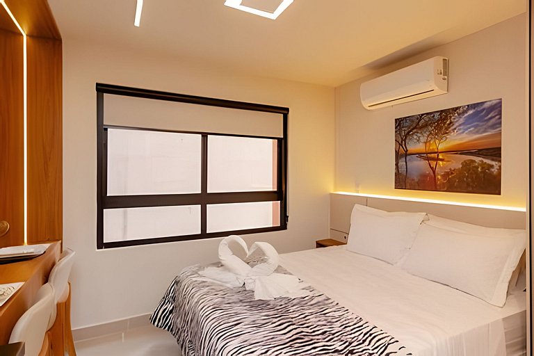 Studio Moderno com Área de Lazer Completa