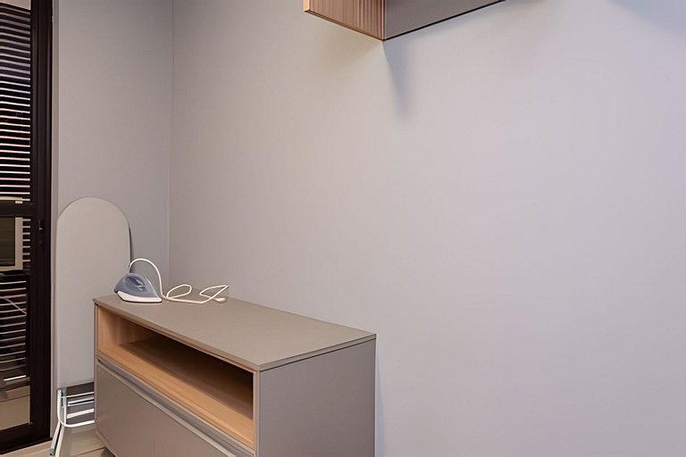 Studio Moderno com Área de Lazer Completa