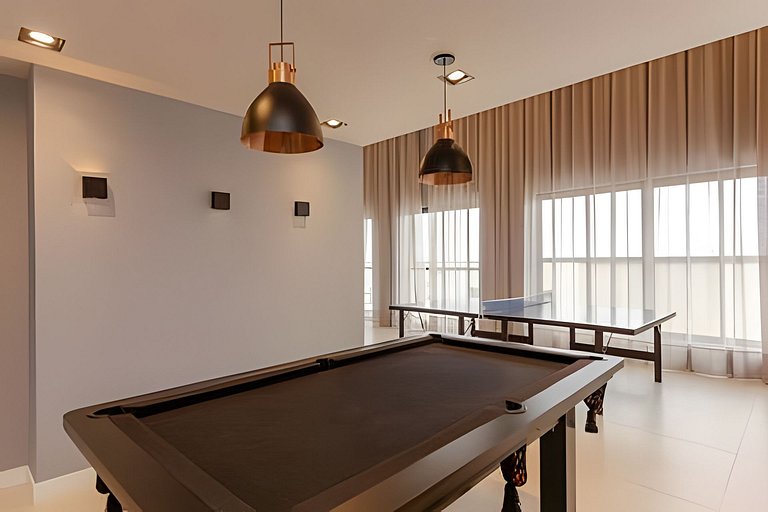 Studio Moderno com Área de Lazer Completa