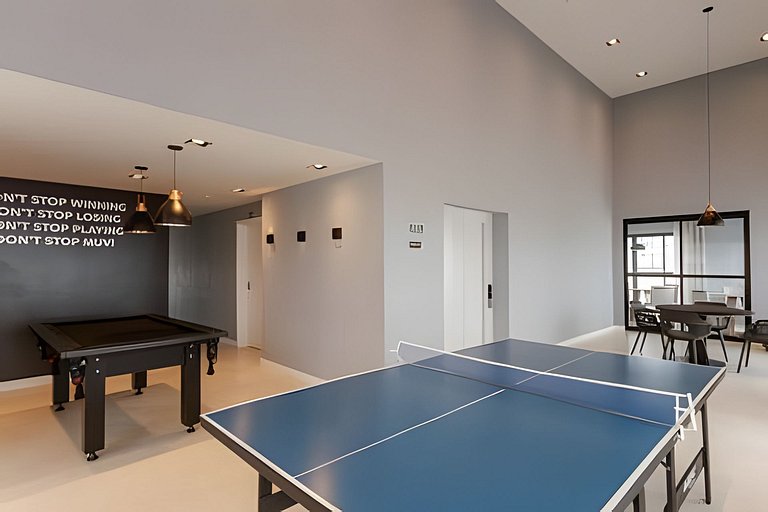 Studio Moderno com Área de Lazer Completa