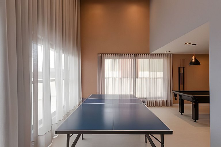 Studio Moderno com Área de Lazer Completa