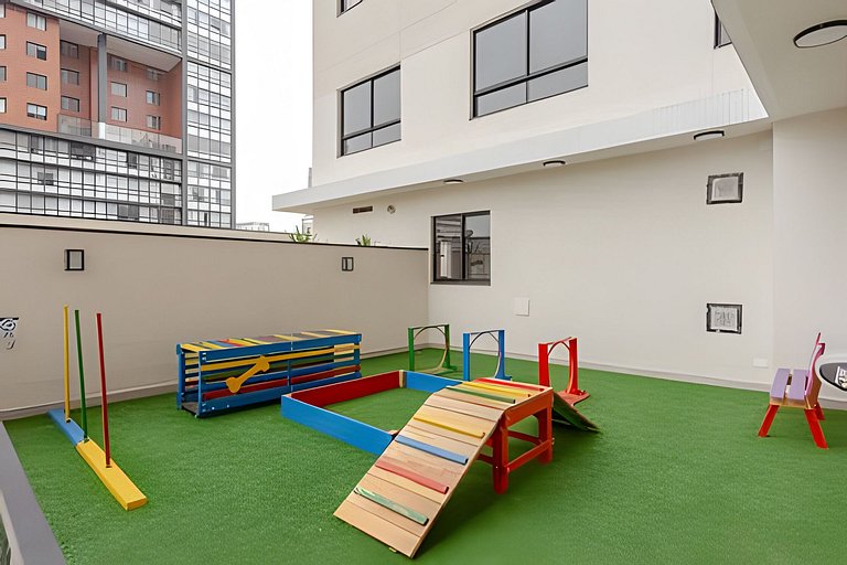 Studio Moderno com Área de Lazer Completa