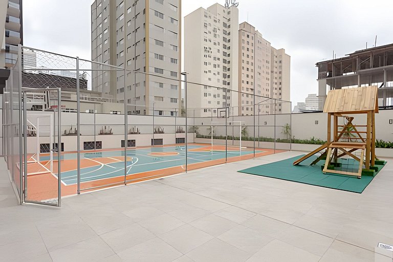 Studio Moderno com Área de Lazer Completa