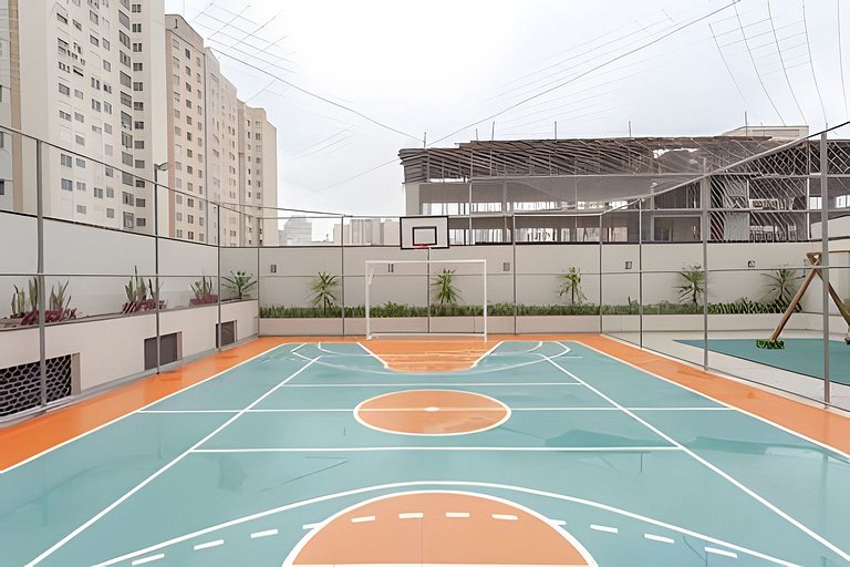 Studio Moderno com Área de Lazer Completa