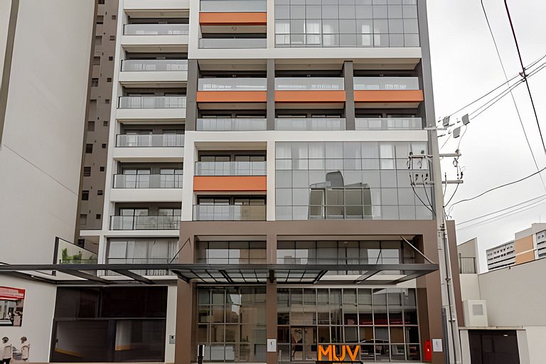 Studio Moderno com Área de Lazer Completa