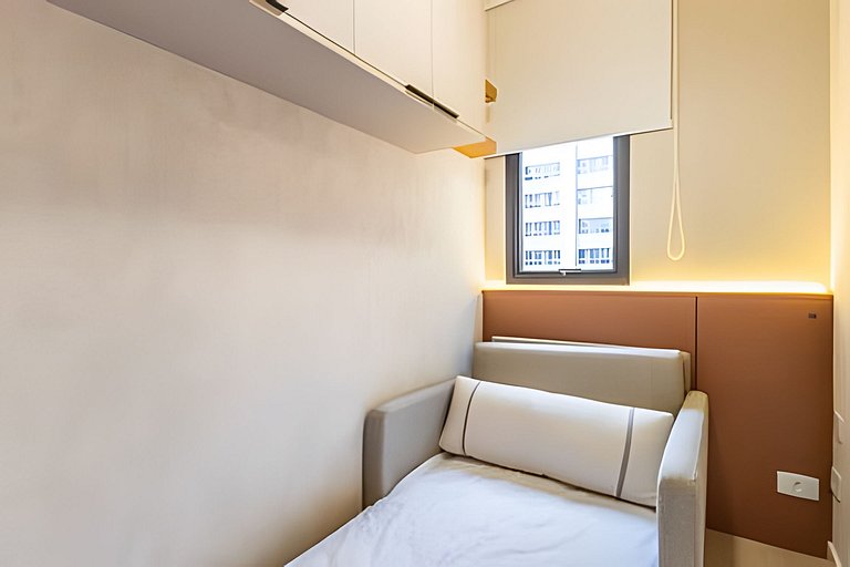 Curitiba Centro | Apto até 5 com Piscina Aquecida