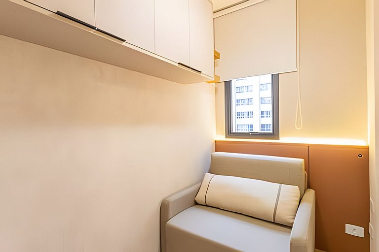 Curitiba Centro | Apto até 5 com Piscina Aquecida