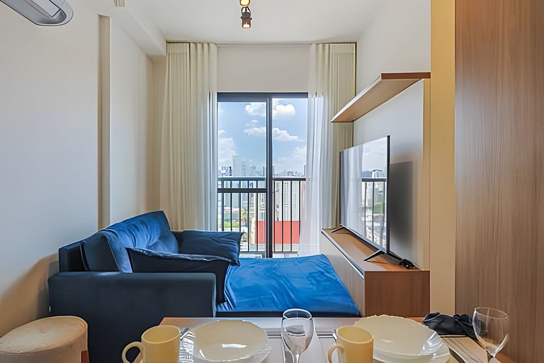 Apto Aconchegante 2 Quartos no Centro de Curitiba