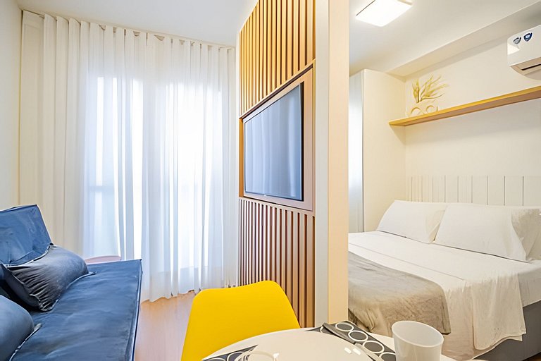 Centro | Studio novo em condomínio completo