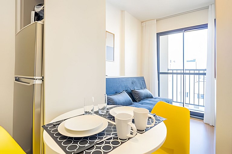 Centro | Studio novo em condomínio completo