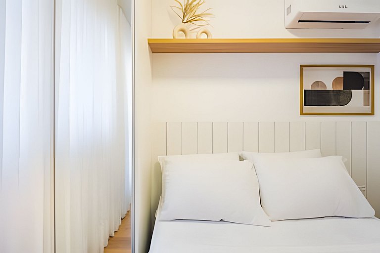 Centro | Studio novo em condomínio completo