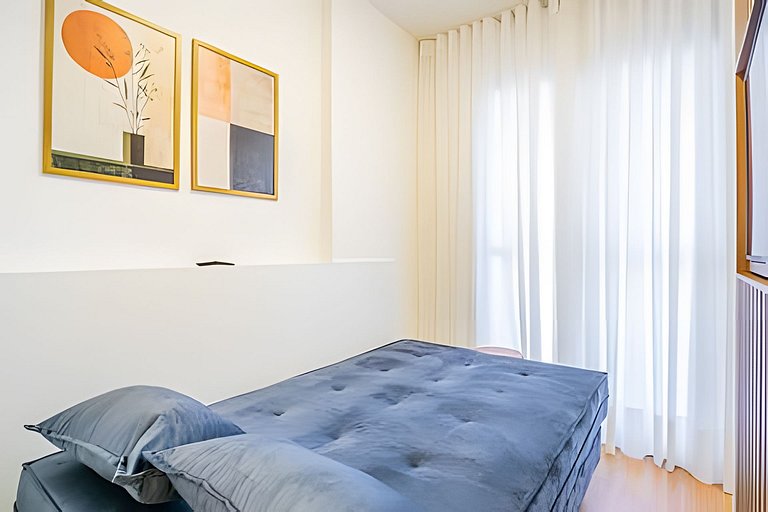 Centro | Studio novo em condomínio completo