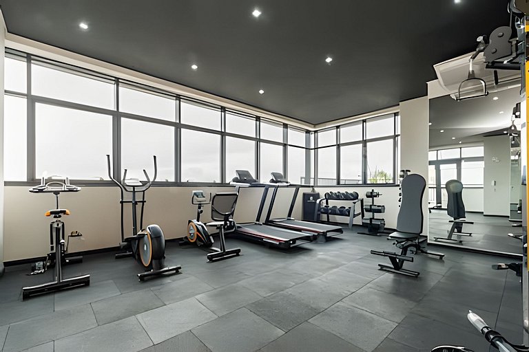 Centro | Studio novo em condomínio completo