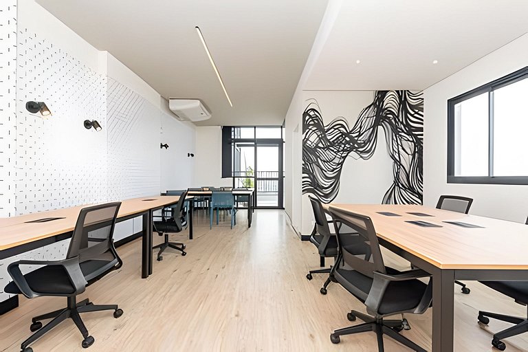 Centro | Studio novo em condomínio completo