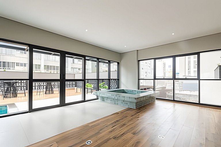 Centro | Studio novo em condomínio completo