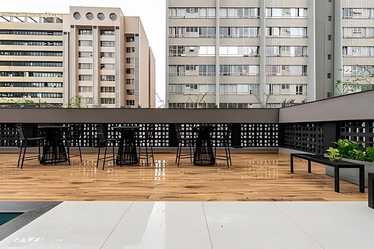 Centro | Studio novo em condomínio completo