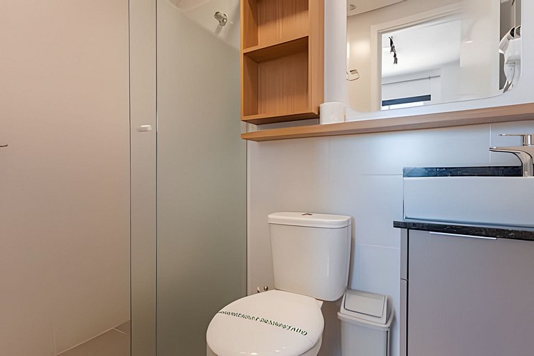 Centro Premium | Ar, Piscina e Amplo Coworking