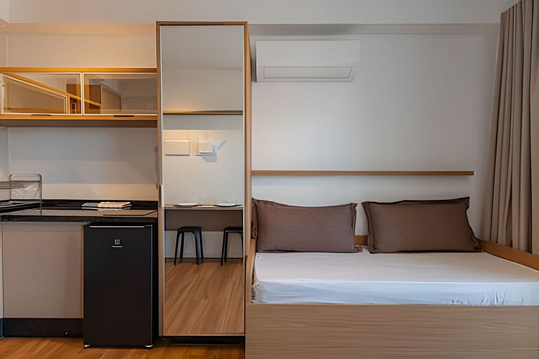 Centro Premium | Ar, Piscina e Amplo Coworking