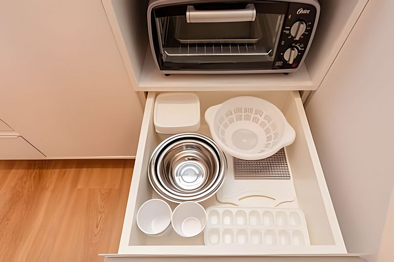 Apto novo 1 quarto c/ AC | Centro | Coworking