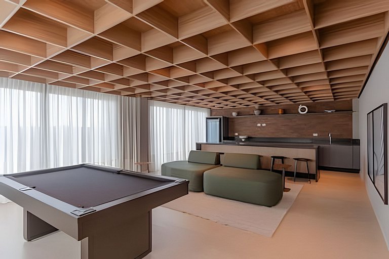 Apto novo 1 quarto c/ AC | Centro | Coworking