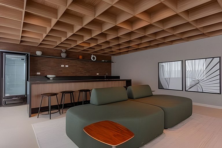 Apto novo 1 quarto c/ AC | Centro | Coworking