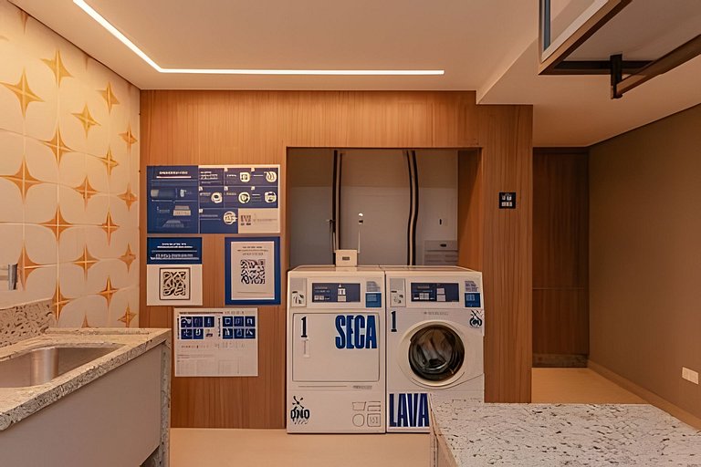 Apto novo 1 quarto c/ AC | Centro | Coworking