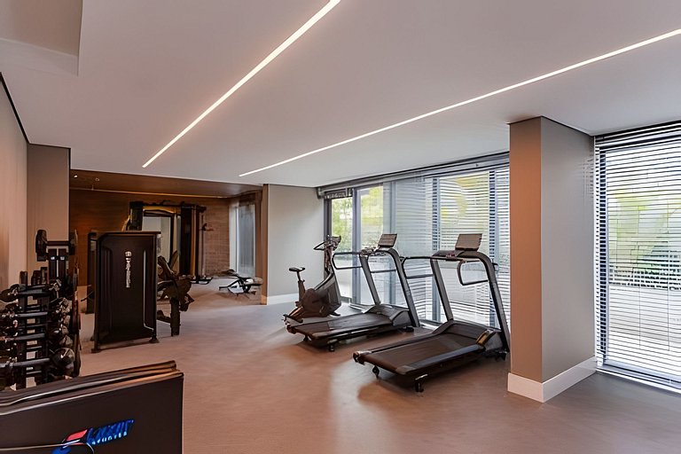 Apto novo 1 quarto c/ AC | Centro | Coworking