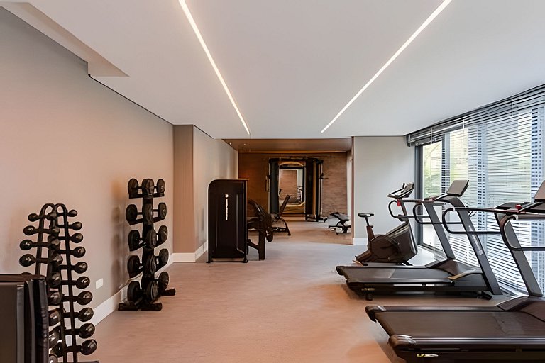 Apto novo 1 quarto c/ AC | Centro | Coworking