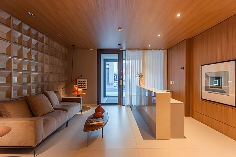 Apto novo 1 quarto c/ AC | Centro | Coworking