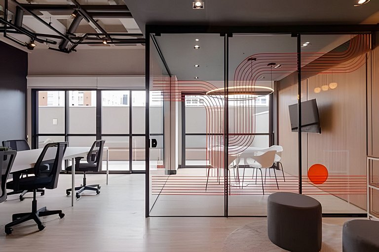 Conforto no coração de Curitiba: estúdio completo